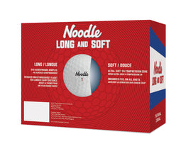 Noodle Long and Soft Golf Balls, 24 Pack, White