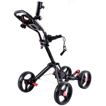 Costway Folding 4 Wheel Golf Pull Push Cart Trolley
