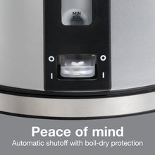 Proctor Silex Electric Dome Kettle, 1.7 Liter Capacity, Temperature Gauge, Stainless Steel, 41035