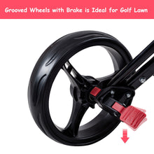 Costway Folding 4 Wheel Golf Pull Push Cart Trolley